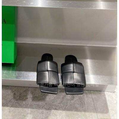 보*가베네타 패치 플랫 뮬 슬리퍼