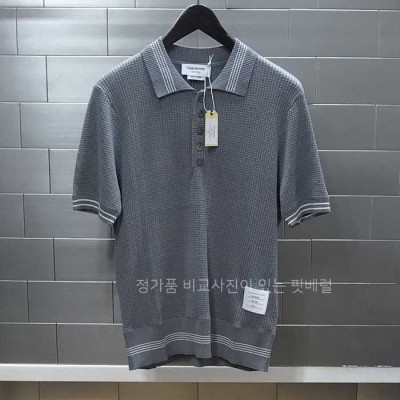 [국내배송] 톰*라운 와플스티치 폴로 반팔티셔츠