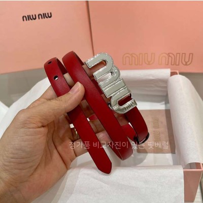 미*미우 로고 벨트 1.5cm