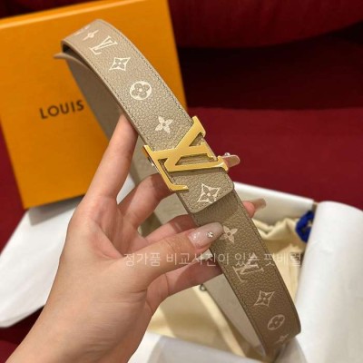 루*비통 LV 이니셜 리버서블 벨트 3cm