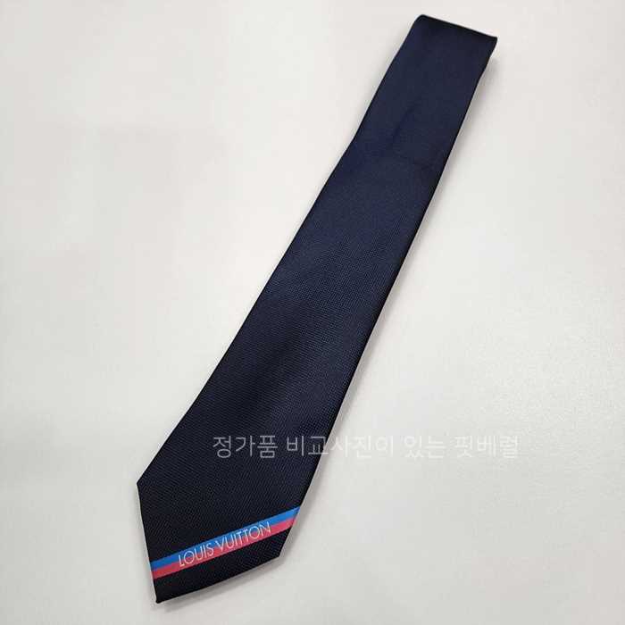 [국내배송] 루*비통 LV로고 에피 실크 넥타이