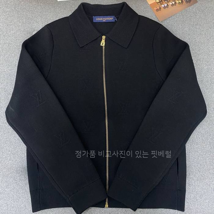 루*비통 엠보스드 테크니컬 울 블루종 자켓