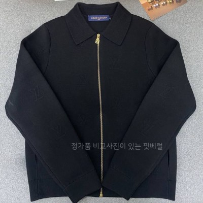 루*비통 엠보스드 테크니컬 울 블루종 자켓