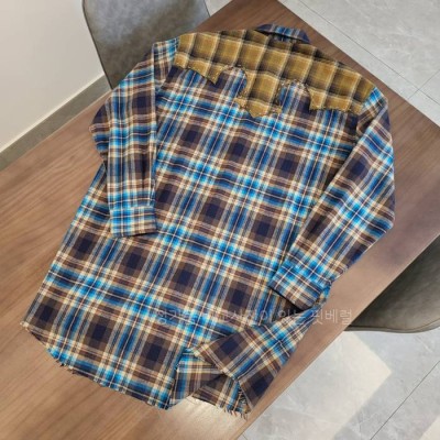 메*마르지엘라 체크 플레드 셔츠
