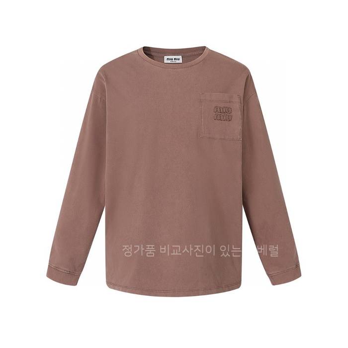 미*미우 로고 긴팔티셔츠