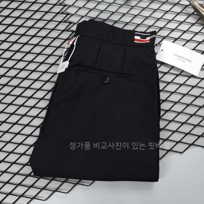 [국내배송] 톰*라운 밴딩 스트라이프 커프 9부 슬랙스 팬츠