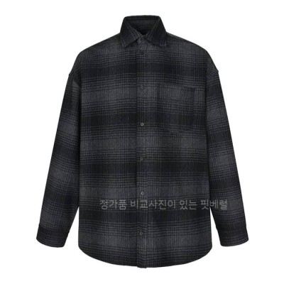 발*시아가 체크 울 셔츠