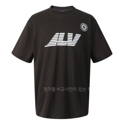루*비통 워시드 프린티드 코튼 반팔티셔츠