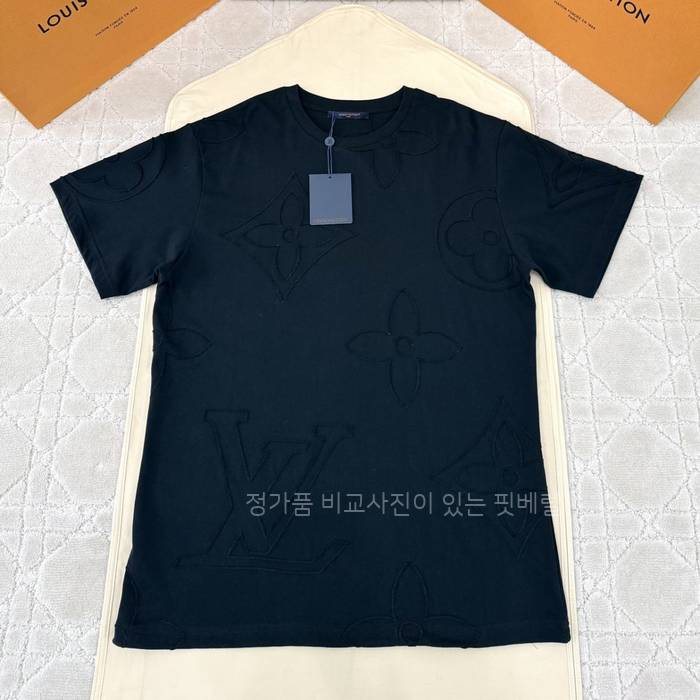 루*비통 모노그램 엠브로이더드 코튼 반팔티셔츠
