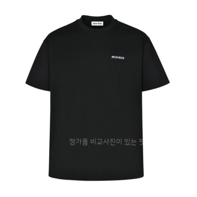 미*미우 로고 반팔티셔츠