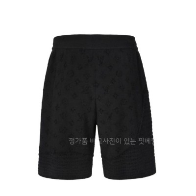 루*비통 그래픽 자카드 니티드 쇼츠 반바지