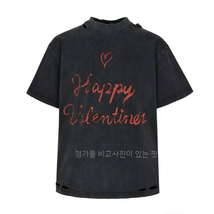 발*시아가 립스틱 발렌타인 반팔티셔츠