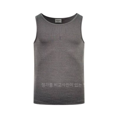 입*로랑 로고 슬리브리스 나시티셔츠