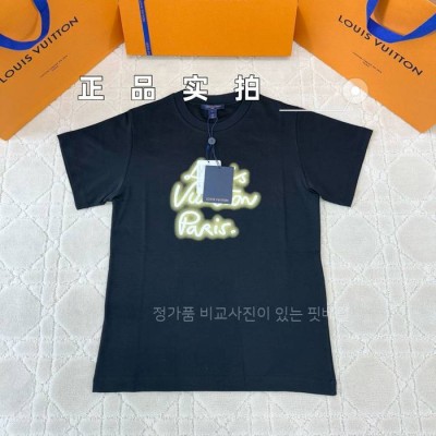 루*비통 글로우 시그니처 반팔티셔츠 여성용
