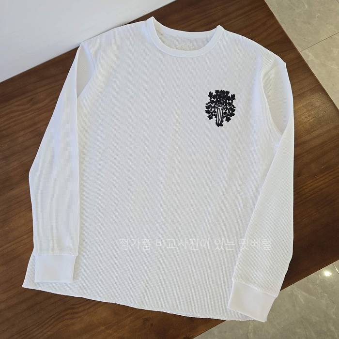 크*하츠 로고 와플 긴팔티셔츠
