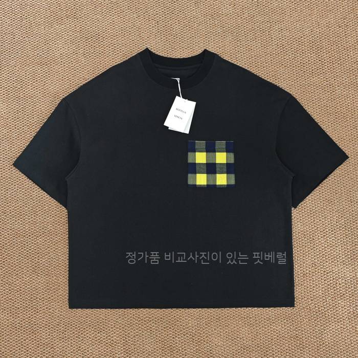 보*가베네타 체크 포켓 반팔티셔츠