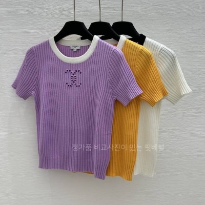 샤* CC 펀칭 니트 반팔 (3color)