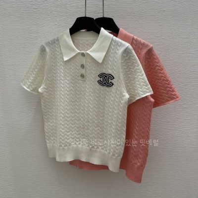 샤* CC 케이블 니트 폴로 반팔 (2color)