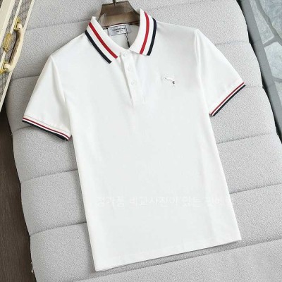 [국내배송] 톰*라운 넥포인트 돌핀자수로고 코튼카라티 (2color)