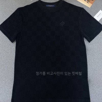 루*비통 다미에 테리 반팔티셔츠