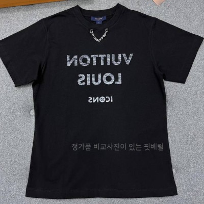 루*비통 프린트 반팔티셔츠 여성용
