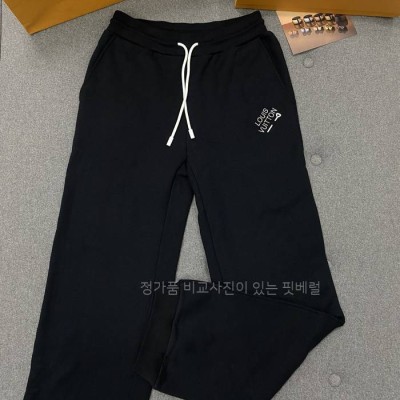 루*비통 시그니처 엠브로이더드 조깅 팬츠