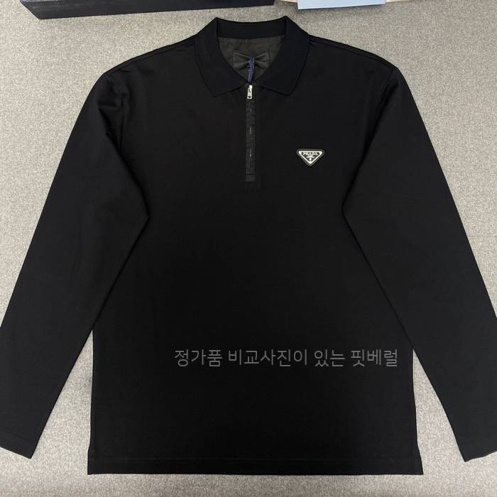 프*다 반집업 폴로 긴팔티셔츠