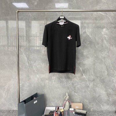 톰*라운 도그 프린트 반팔티셔츠