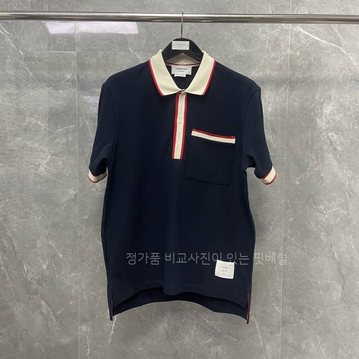 톰*라운 배색 폴로 반팔티셔츠