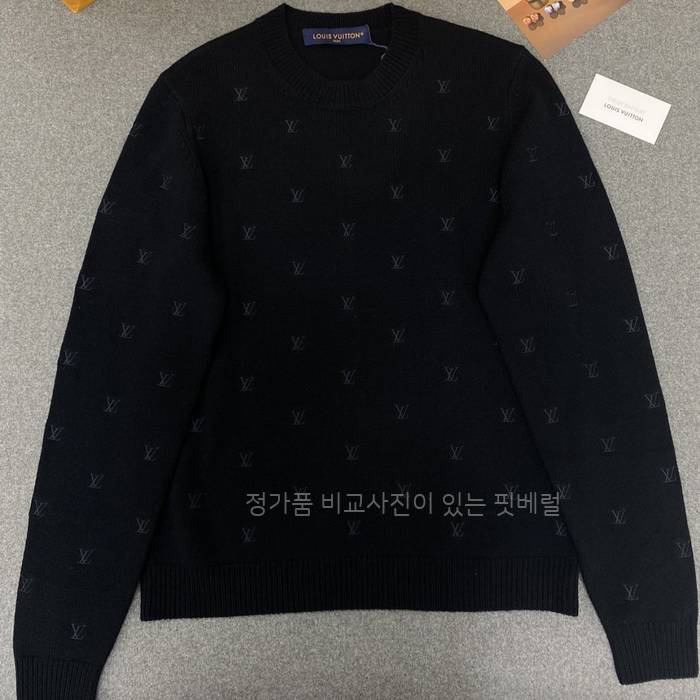루*비통 울 블렌드 크루넥 니트