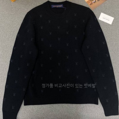 루*비통 울 블렌드 크루넥 니트