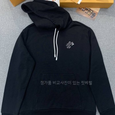 루*비통 시그니처 엠브로이더드 후드티셔츠