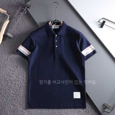 [국내배송] 톰*라운 엔지니어드 삼선 텍스처 코튼카라티