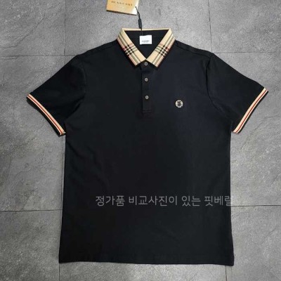 [국내배송] 버*리 BT 체크포인트 카라 티셔츠 (3color)