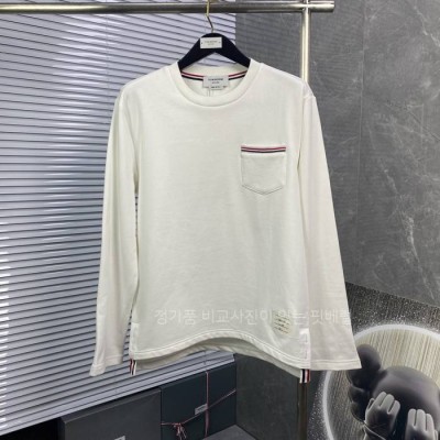 톰*라운 포켓 스트라이프 긴팔티셔츠