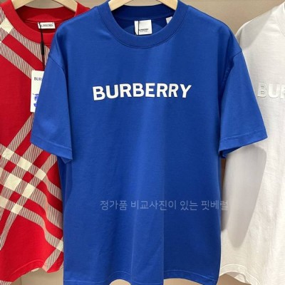 버*리 로고 반팔티셔츠