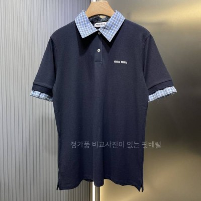 미*미우 페이크 투피스 폴로 반팔티셔츠