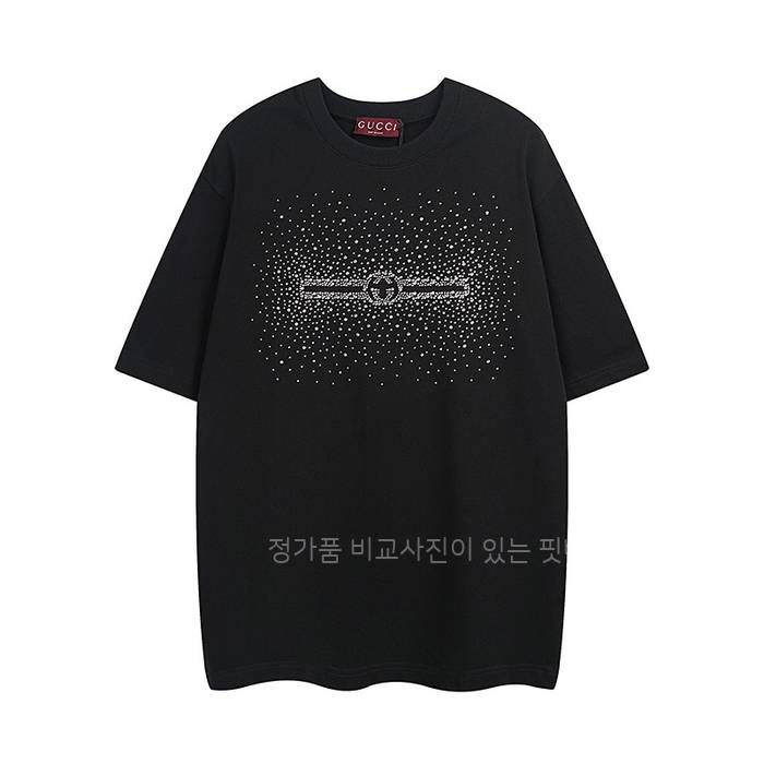 구* 비즈 로고 저지 반팔티셔츠