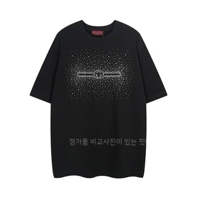 구* 비즈 로고 저지 반팔티셔츠