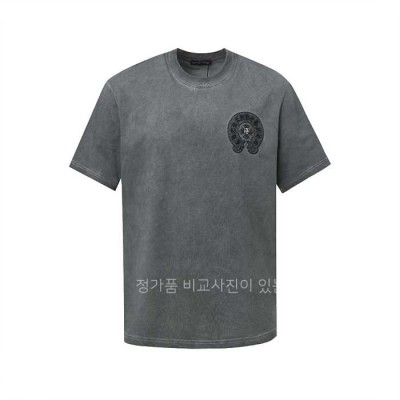 [국내배송] 크*하츠 자수 로고 빈티지 라운드 티셔츠