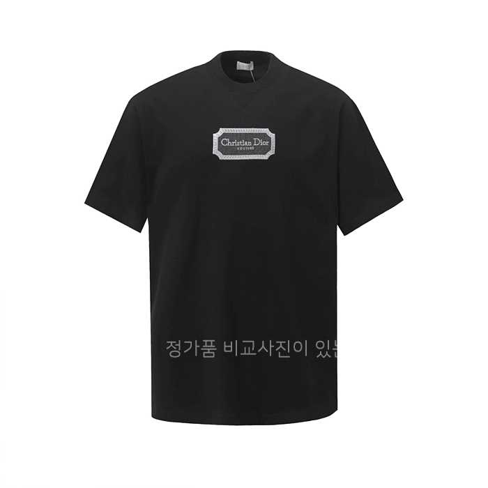 [국내배송] 디*  로고자수 라운드 티셔츠