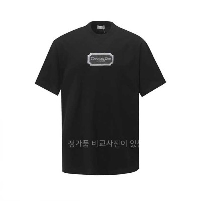 [국내배송] 디*  로고자수 라운드 티셔츠