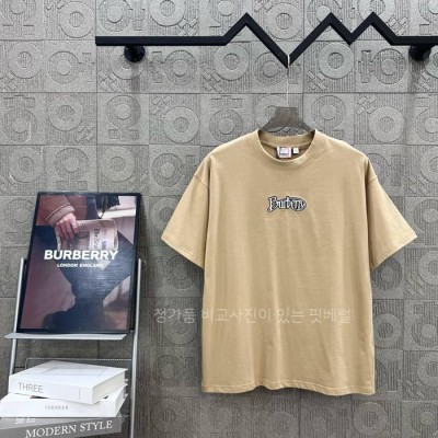 버*리 코튼 반팔티셔츠