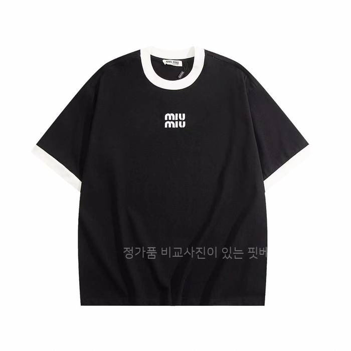 미*미우 로고 반팔티셔츠