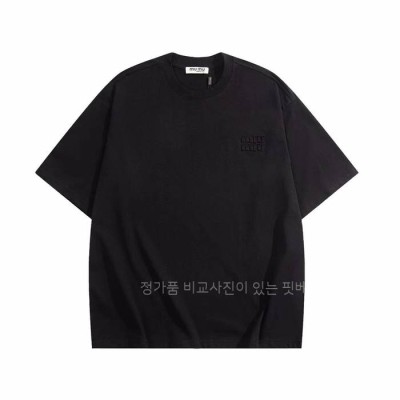 미*미우 로고 반팔티셔츠