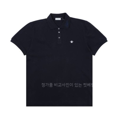디* 꿀벌 자수 폴로 반팔티셔츠