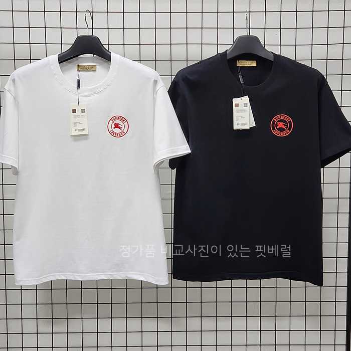[국내배송] 버*리 자수로고 코튼 반팔 (2color)