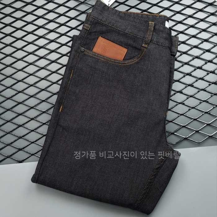 [국내배송] 로*베 자수 포인트 워싱스판 데님진