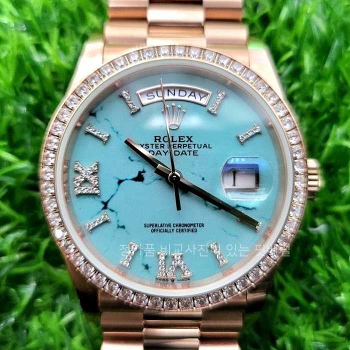[국내배송] 롤*스 데이데이트36mm 18K로즈골드 금통