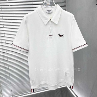 [국내배송] 톰*라운 헥터 자수 삼선 카라 PK티